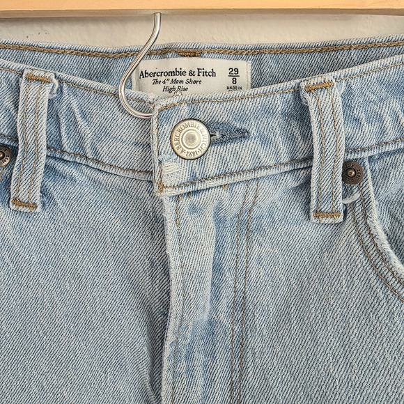 Abercrombie & Fitch Light Blue Jean Shorts - Picture 3 of 3